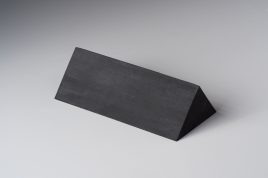 「両側テーパー」 天然ゴム(黒/NR) 30mm × 50mm × 100mm 1コ