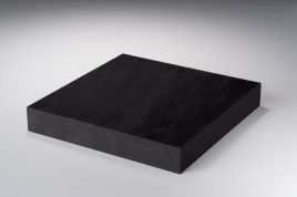 「厚物 角型」 天然ゴム(黒/NR) 30mm × 200mm × 200mm 1コ