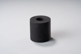 「厚物 丸型 中抜き」 天然ゴム(黒/NR) 50mm × φ50mm × φ20mm 1コ